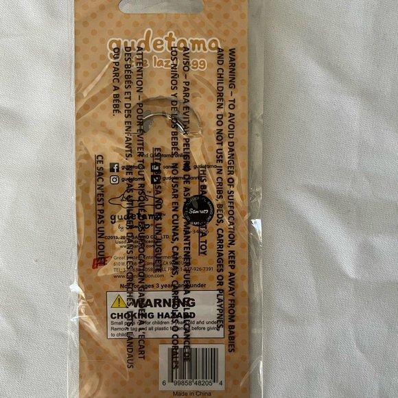 Gudetama: Chopstick I’m Falling Metal Keychain - Picture 3 of 3